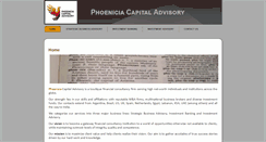 Desktop Screenshot of phoeniciacapital.com